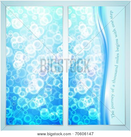 Vector illustration of elegance greeting card with bubbles