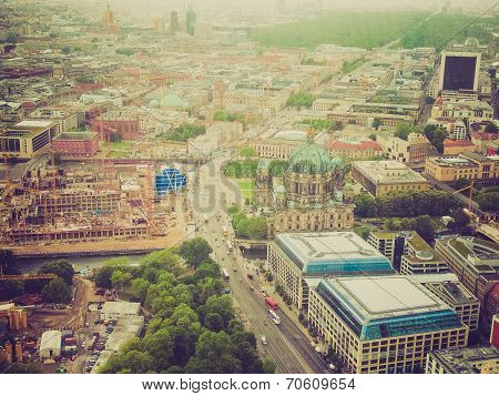 Retro Look Berlin Aerial View