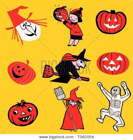 Halloween temat kreskówki