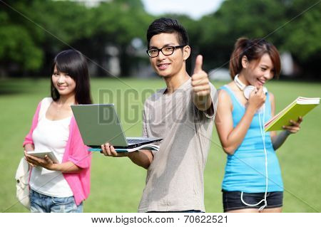 Happy College Students