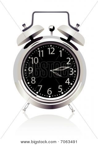 Kuva yksityiskohtainen kello eristetty valkoisella taustalla