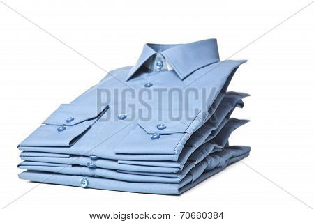 Blue man's shirt