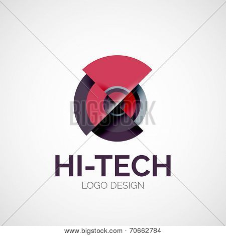 abstract company logo design, business symbol concept, modern line design
