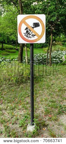 No Release Animal Water Sign