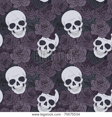Skulls and dark roses