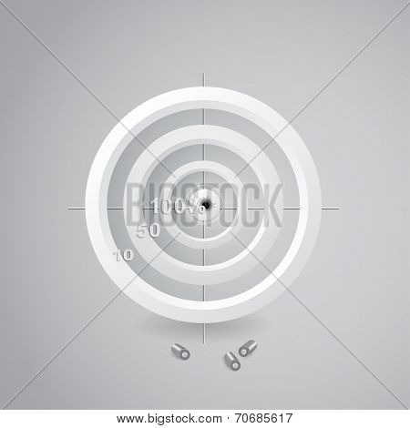 target and cartridge-case