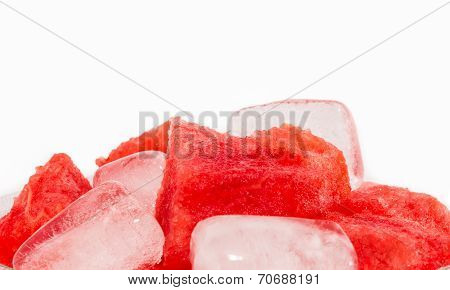 Water melon With Ice Slices