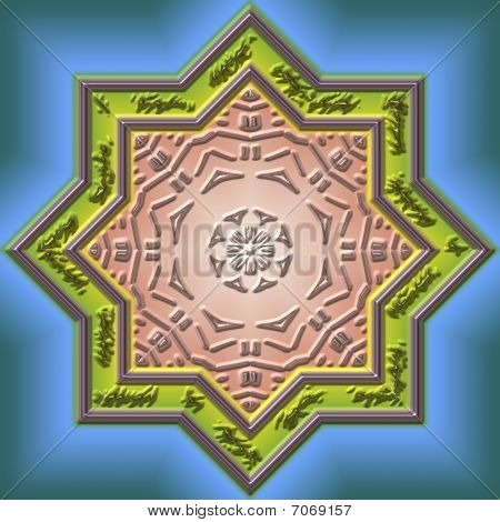 Mandala-östlichen abstract design