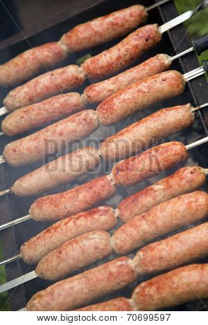 grilled sausages