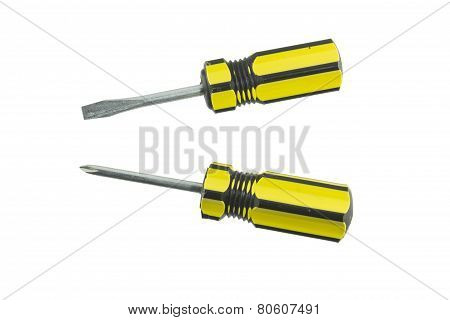 Screwdriver On White Background