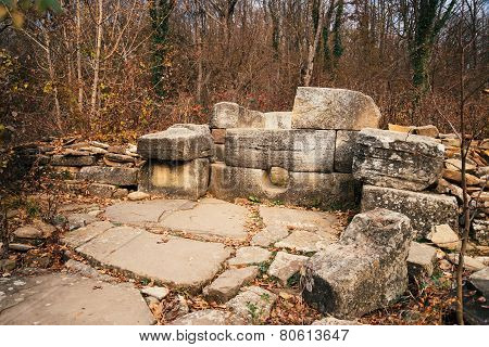 Ancient Stone Dolmen In North Western Caucasus, Russia