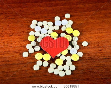 Heart Shape With The Pills