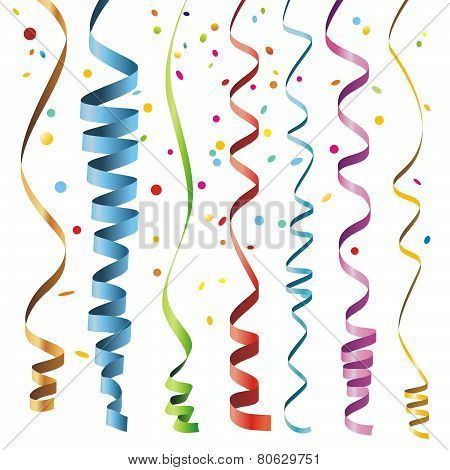 Multicolor Curling Stream