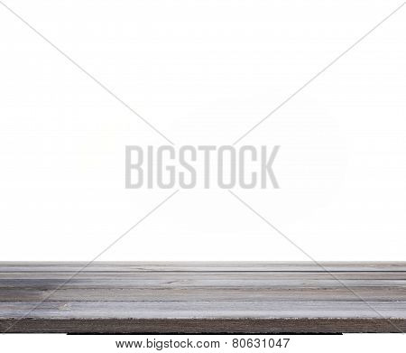 Wooddesk With White Background