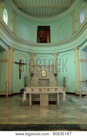 KOLKATA, INDIA - FEBRUARY 10: Church in Loreto Convent where Mother Teresa lived before the founding of the Missionaries of Charity in Kolkata, India on February 10, 2014.