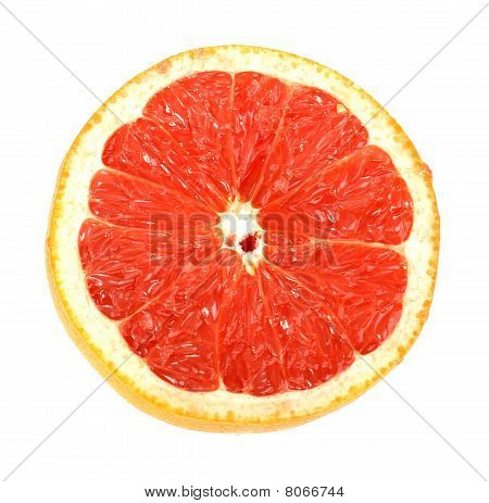 Single dwarsdoorsnede van Grapefruit