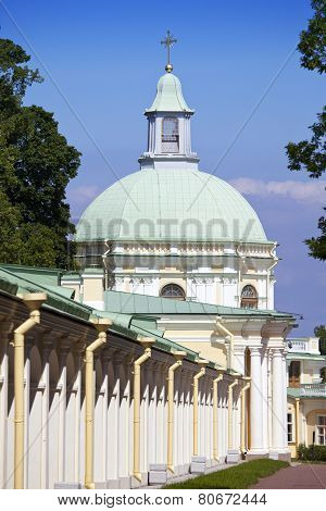 Russia. Petersburg. Oranienbaum (Lomonosov). lower park. Big Menshikovsky palace.