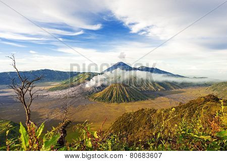 Mount Bromo  Batok Semeru Volcano