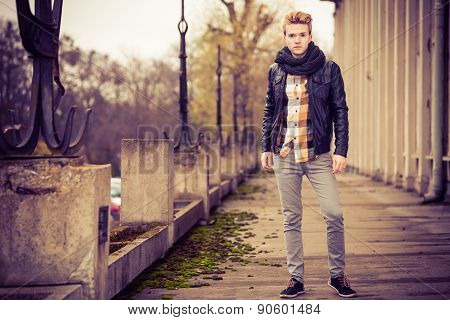 Handsome Fashionable Man Outdoor