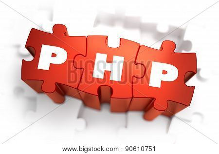 PHP - White Word on Red Puzzles.
