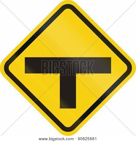 Intersection Ahead In Colombia