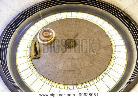 Foucault Pendulum In Griffith Park Observatory