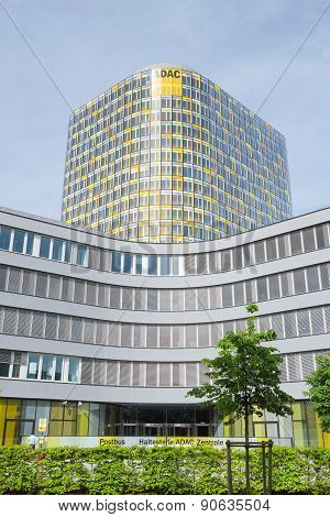 Vertical Shot Of Adac Emergency Rescue Association Headquarters Tower