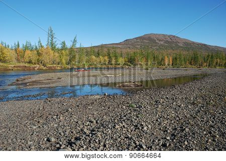 Blue River Under The Blue Sky.