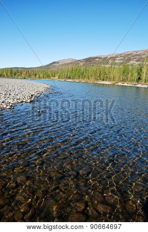 Blue River Under The Blue Sky.