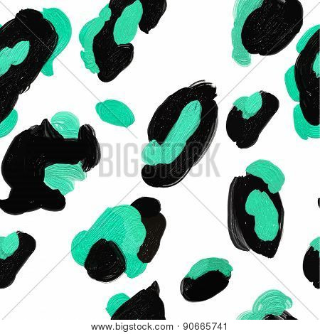 Leopard skin print pattern. Seamless animal fur pattern