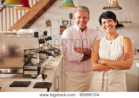 Cafe owners, portrait