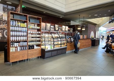 DUBAI, UAE - MARCH 10, 2015: DXB airport interior. Dubai International Airport is the primary airport serving Dubai, and is the world's busiest airport by international passenger traffic.