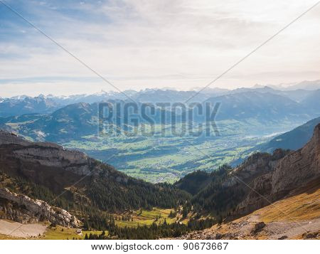 Swiss Alps In Lucerne Region