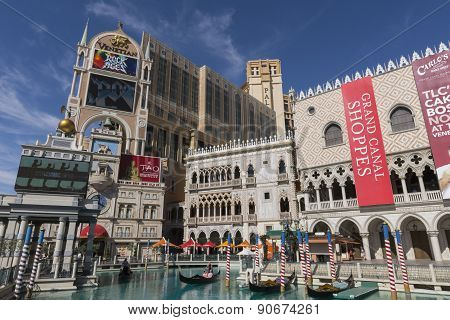 The Venetian and Palazzo hotels in Las Vegas.