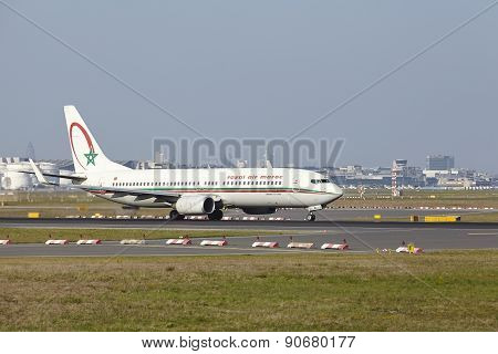 Frankfurt International Airport - Boeing 737 Of Royal Air Maroc Takes Off