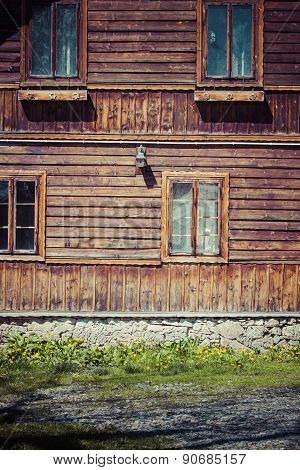 Traditional Polish Wooden Hut From Zakopane, Poland.