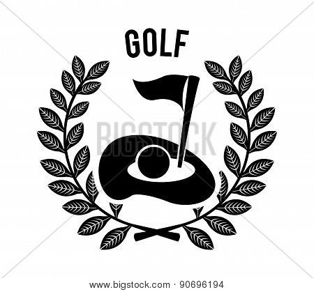 golf design over white background vector illustration