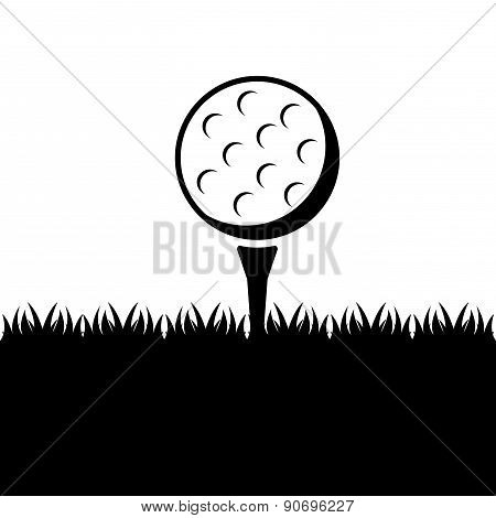 golf design over white background vector illustration