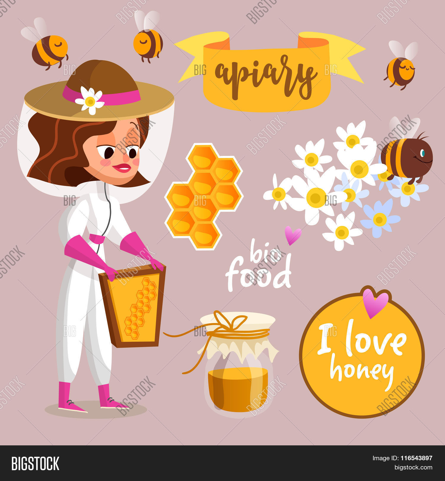 Apiary Vector Vector & Photo (Free Trial) | Bigstock