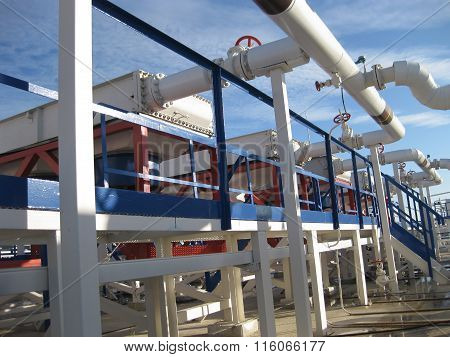 Steel Service Platform And Stairs