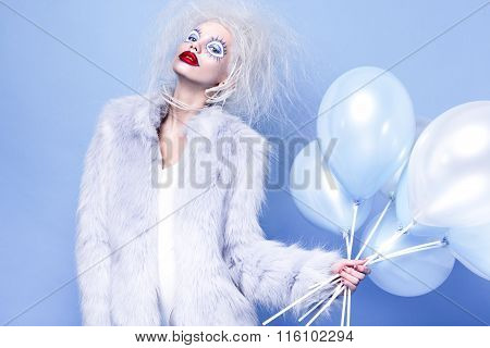 Fashin Clown. Beauty face.