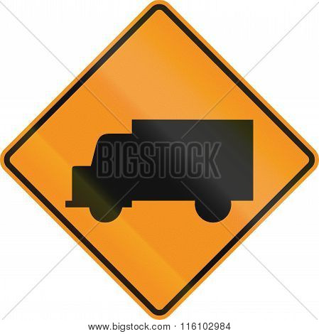 United States Mutcd Road Sign - Trucks