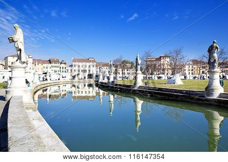 Prato Della Valle In Padua, Veneto, Italy.