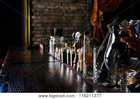Bartender Tools On Bar