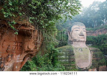 The Buddha in Leshan, Sichuan, China