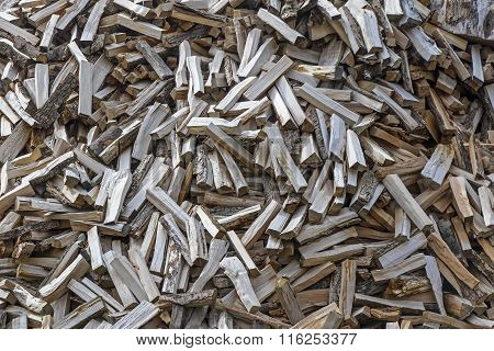Pile Of Chopped Wood