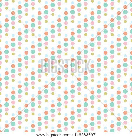 Seamless colorful dots pattern