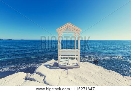 Beautiful sea shore in Cyprus