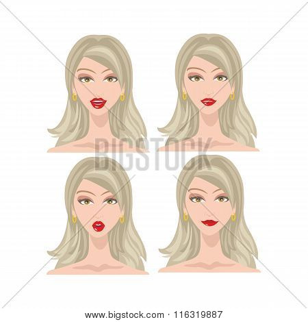 womans face