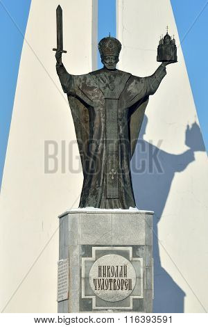 Monument To St Nicholas Wonderworker. Kaliningrad, Russia